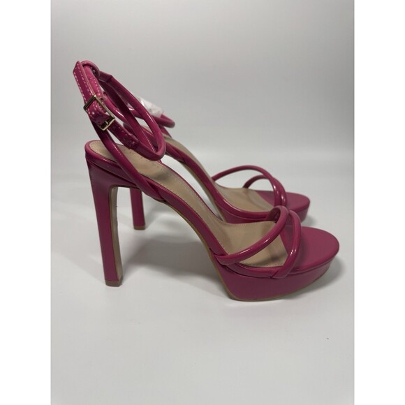 New BCBG KENDI VIVA STRAPPY PINK WOMEN'S HEELS Size 7 - Picture 2 of 15